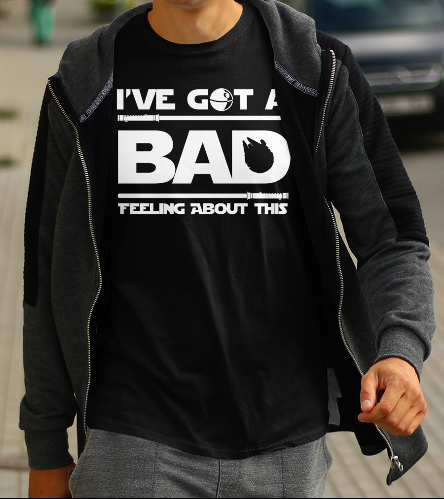I've Got A Bad Feeling About This Star Wars Millennium Falcon Death Star Lightsaber T-Shirt