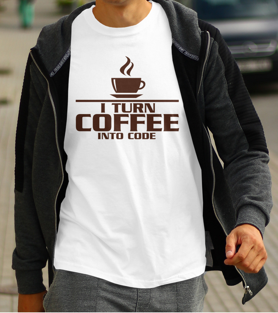 I Turn Coffee Into Code Cup T-Shirt