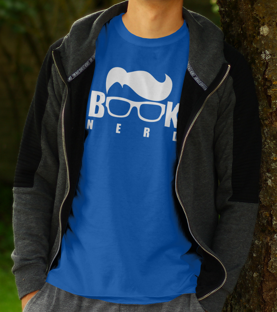 Book Nerd Glasses And Hair Silhouette T-Shirt