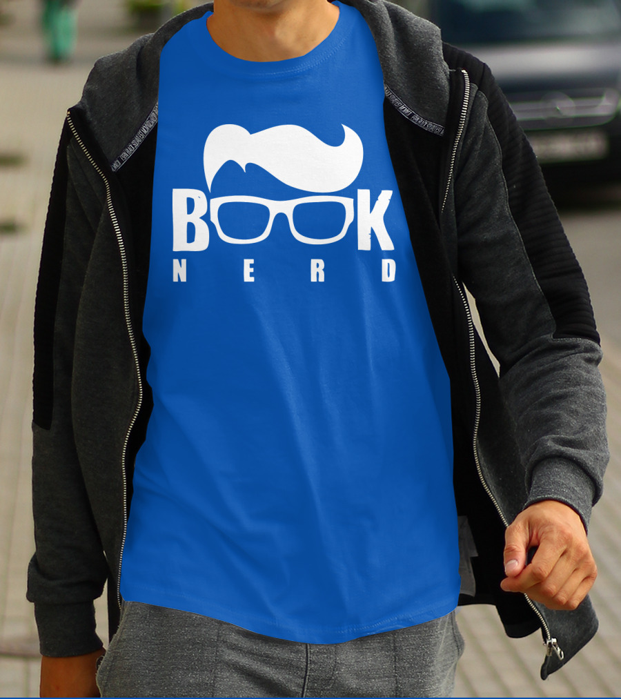 Book Nerd Glasses And Hair Silhouette T-Shirt