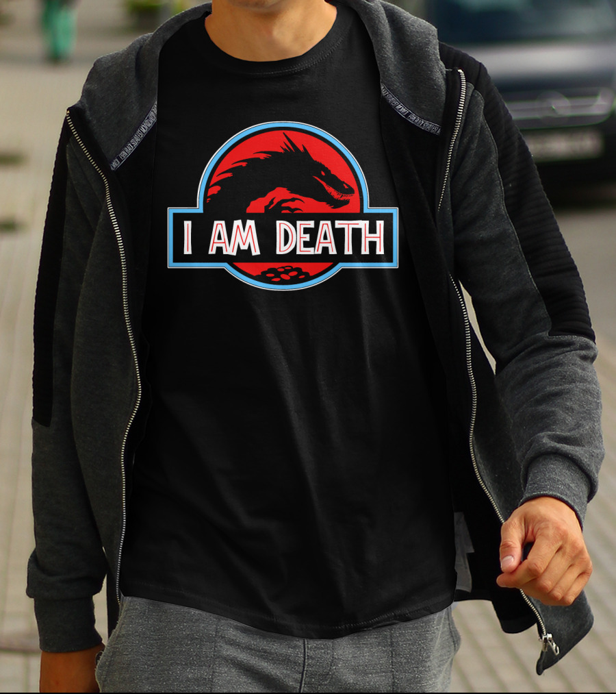 Smaug I Am Death Jurassic Park Style Red Dragon T-Shirt