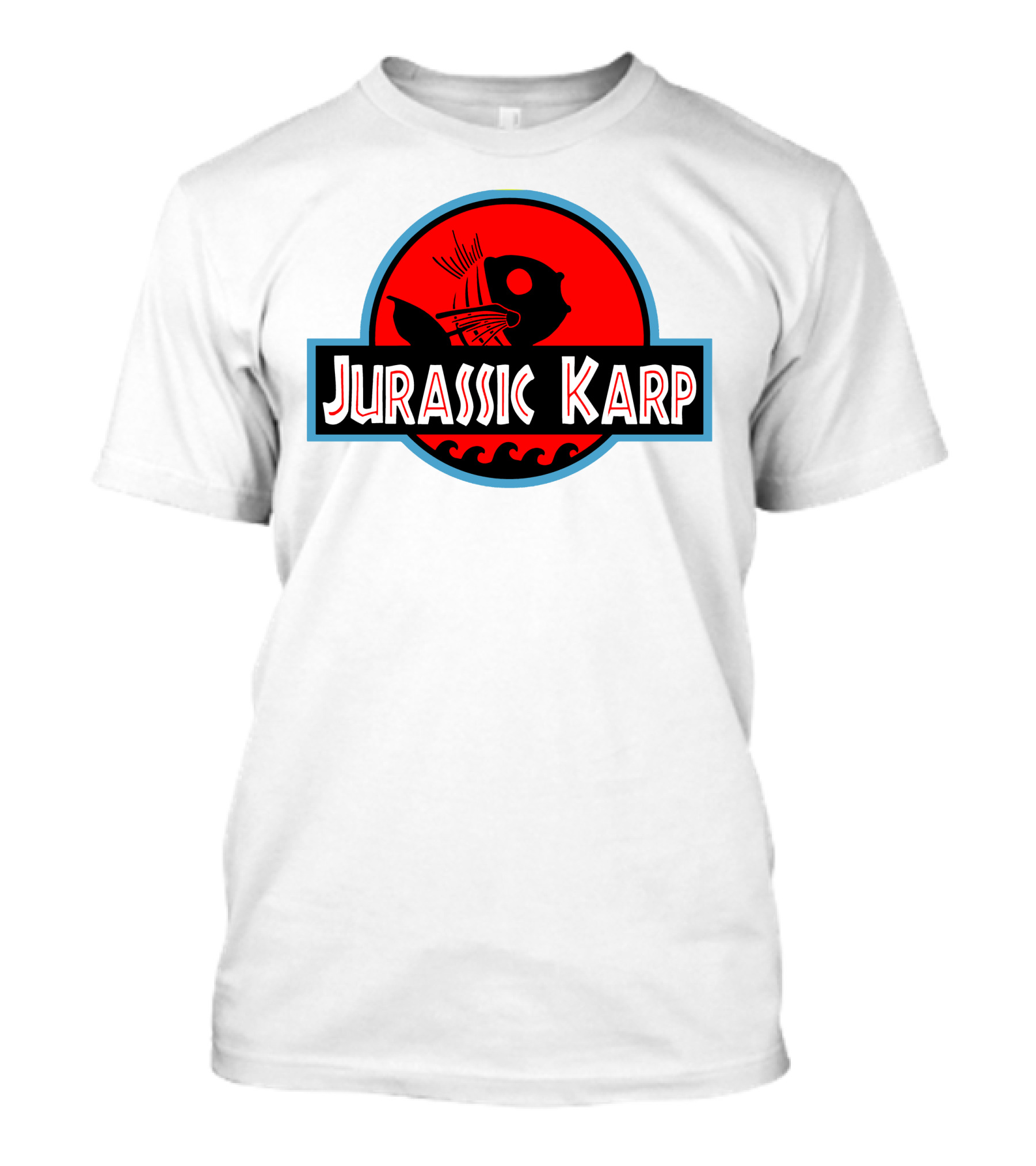 Jurassic Karp Dinosaur Fish Meme Crossover Circle T-Shirt