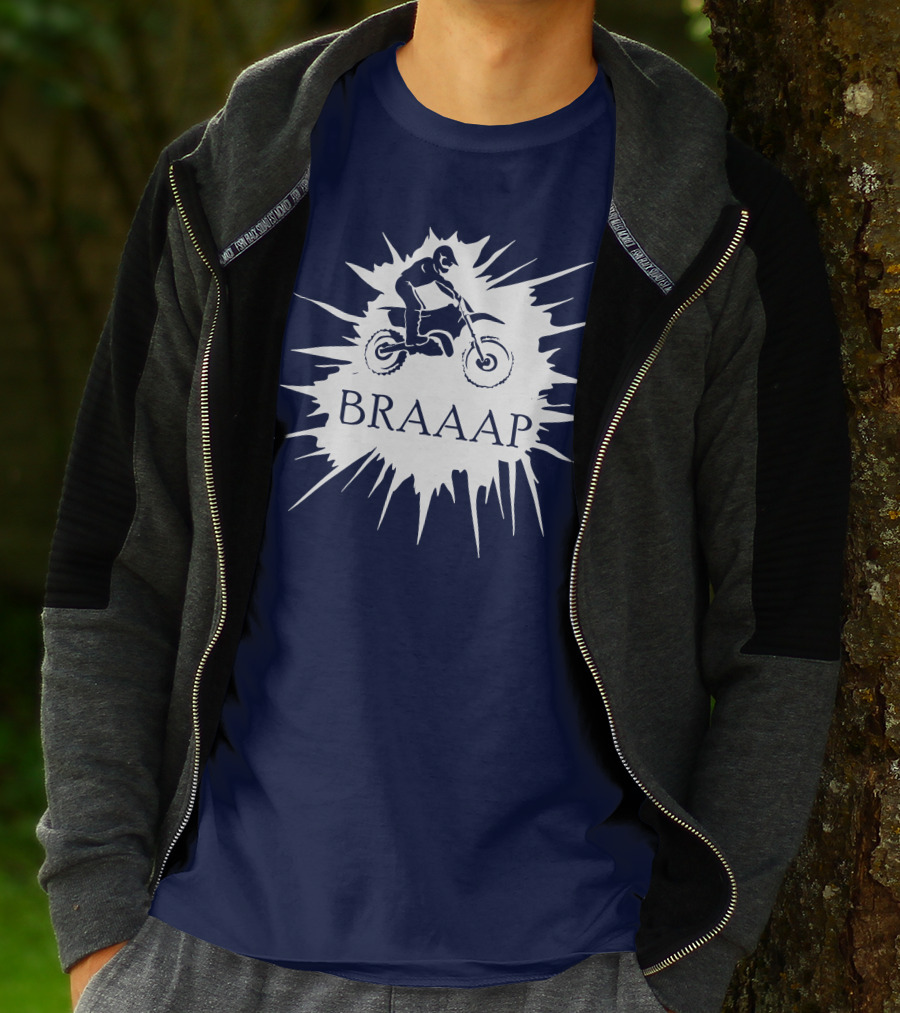 BRAAP Motocross Rider Splash T-Shirt