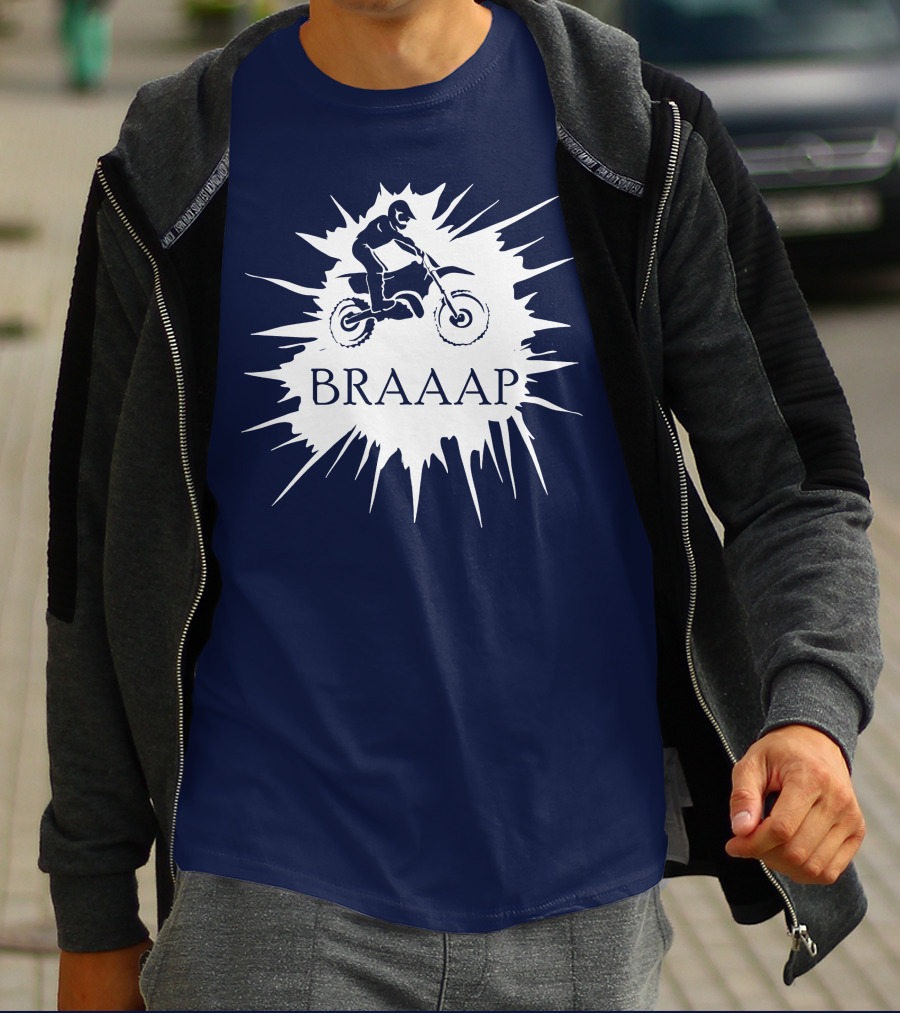 BRAAP Motocross Rider Splash T-Shirt