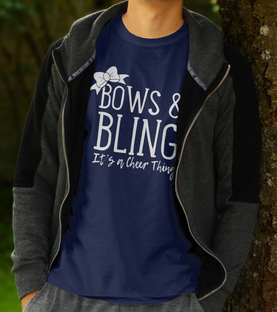 Bows And Bling It's A Cheer Thing Enthusiasts Unite T-Shirt