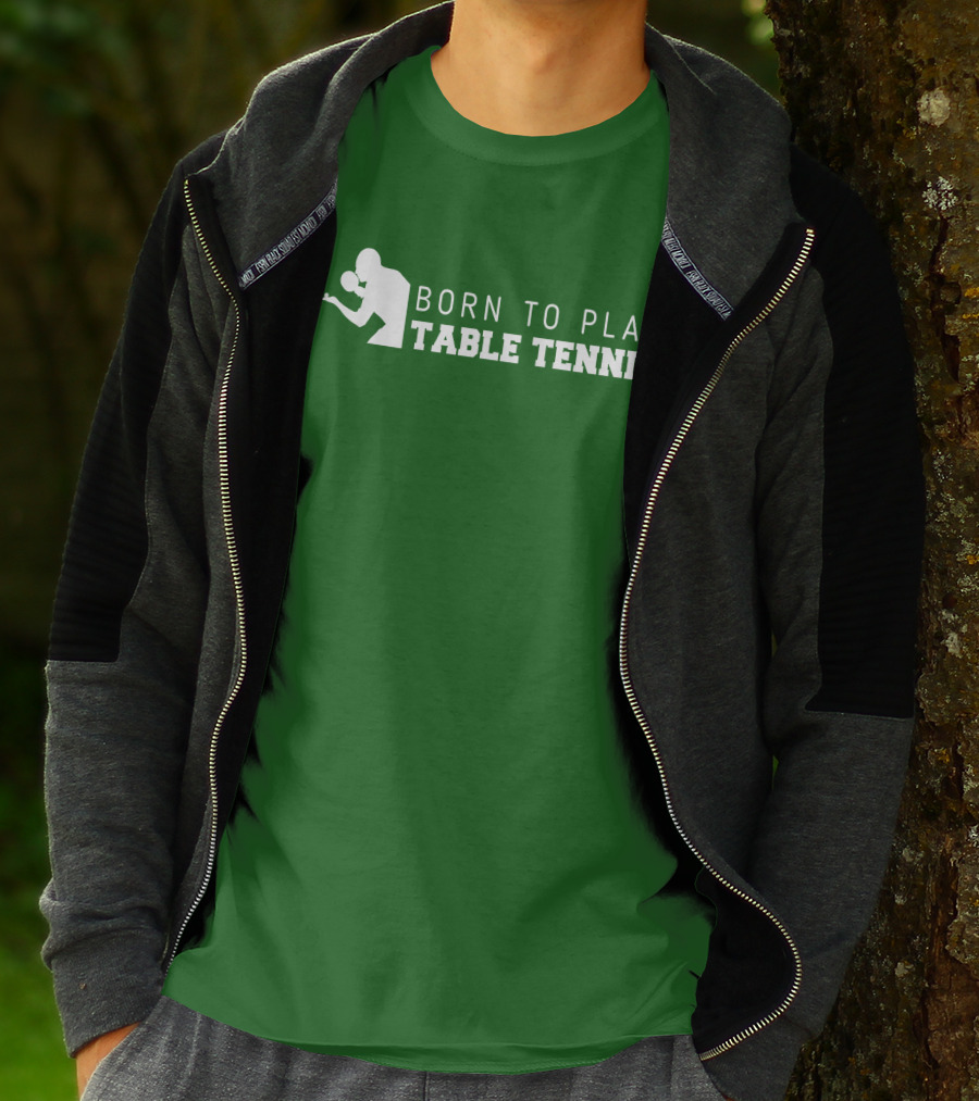 Born To Play Table Tennis Enthusiast T-Shirt