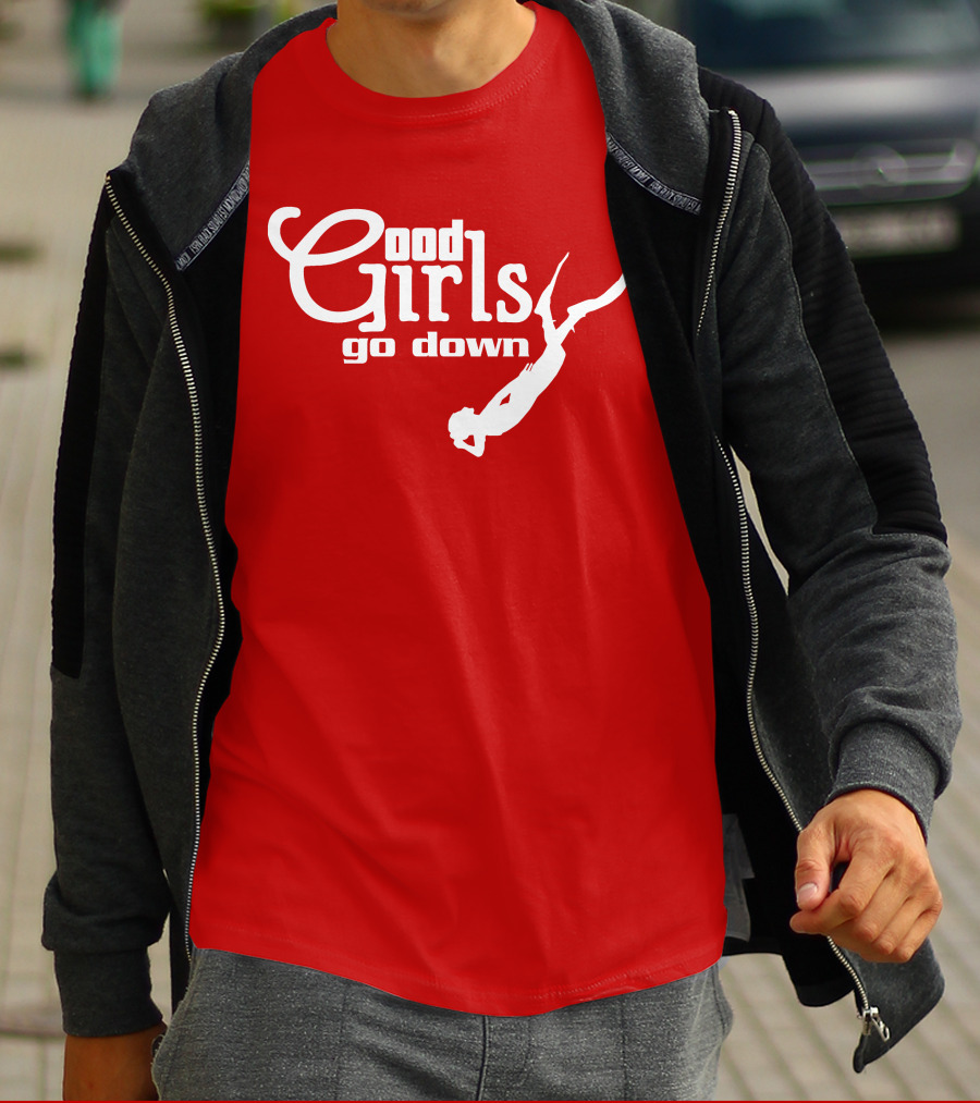 Good Girls Go Down Diving T-Shirt