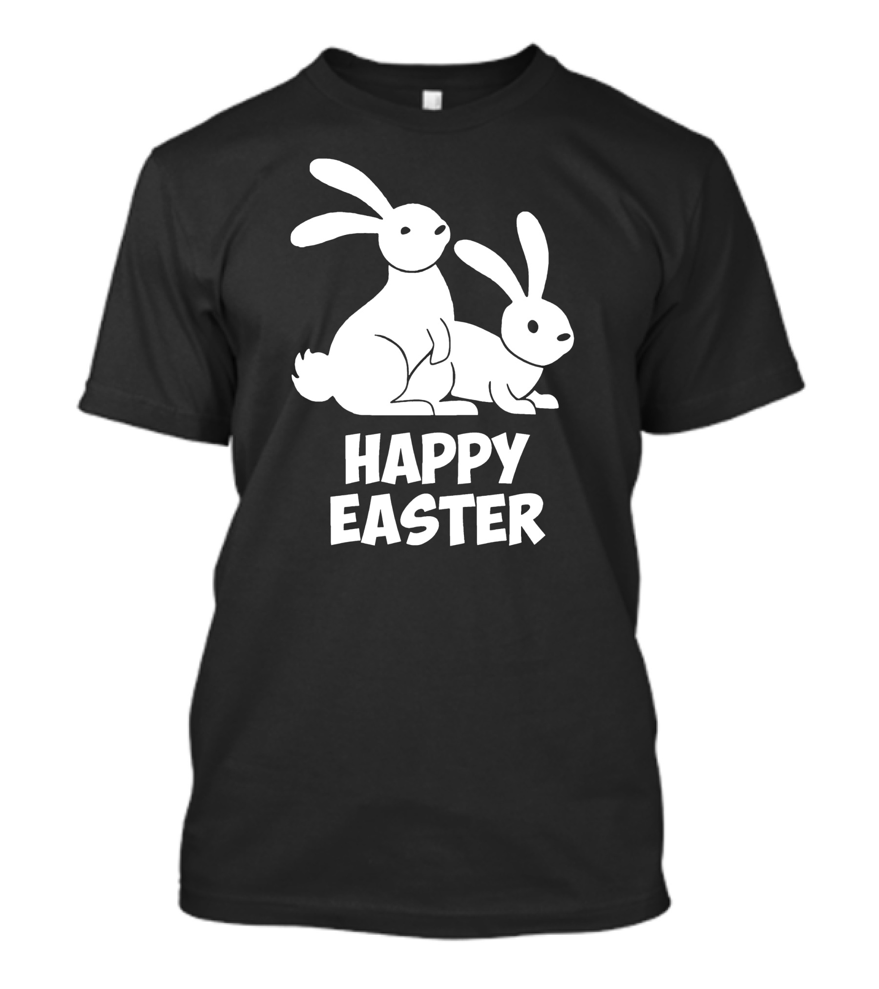 Happy Easter Bunnies Rabbit Pair T-Shirt