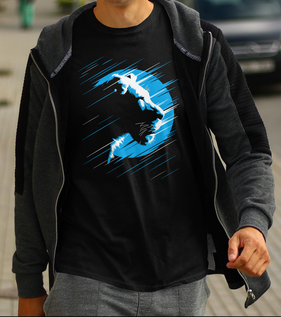 Lioness Blue Predator In Moonlight Stripes T-Shirt
