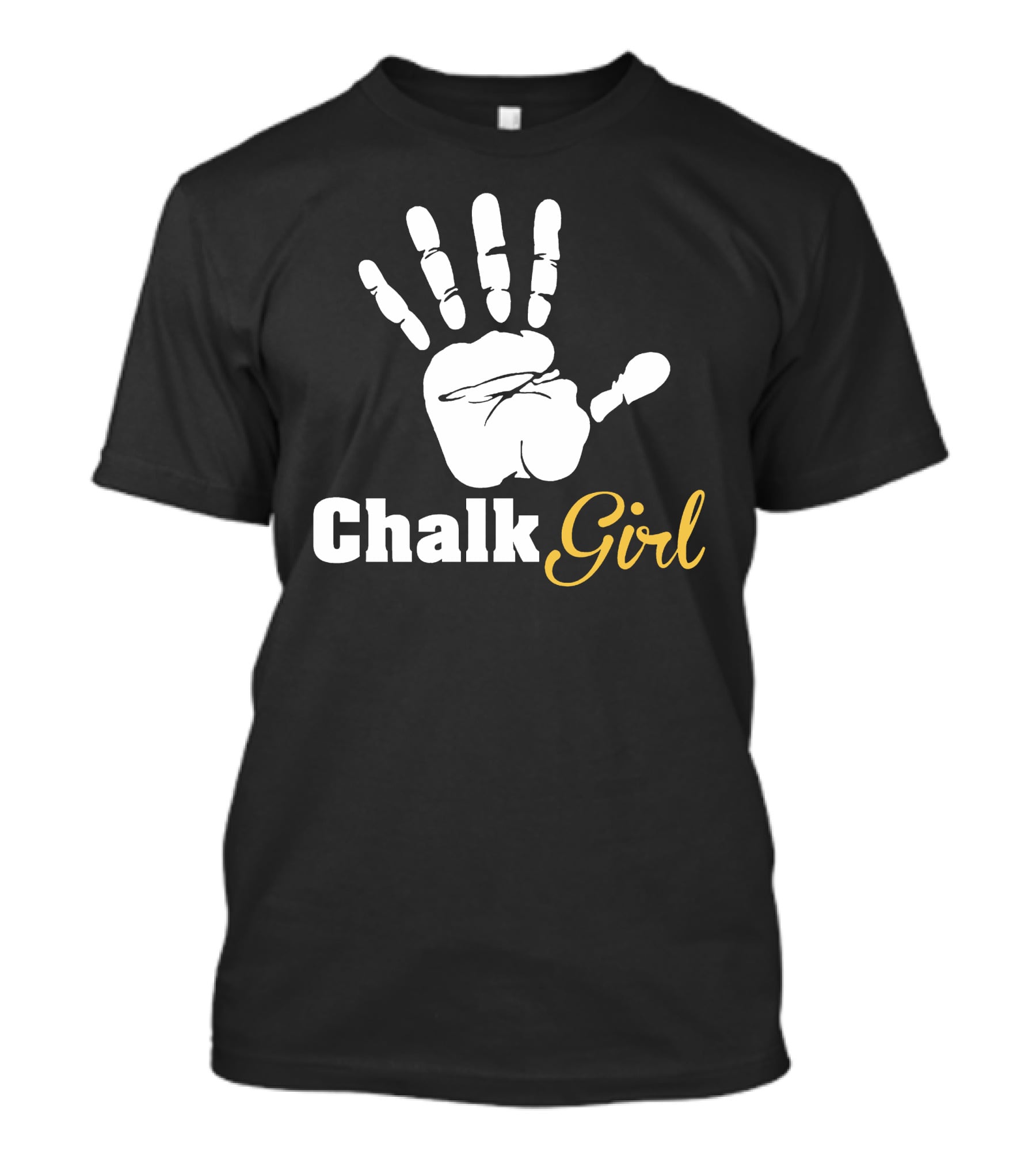 Chalk Handprint Climbing Chalk Girl T-Shirt