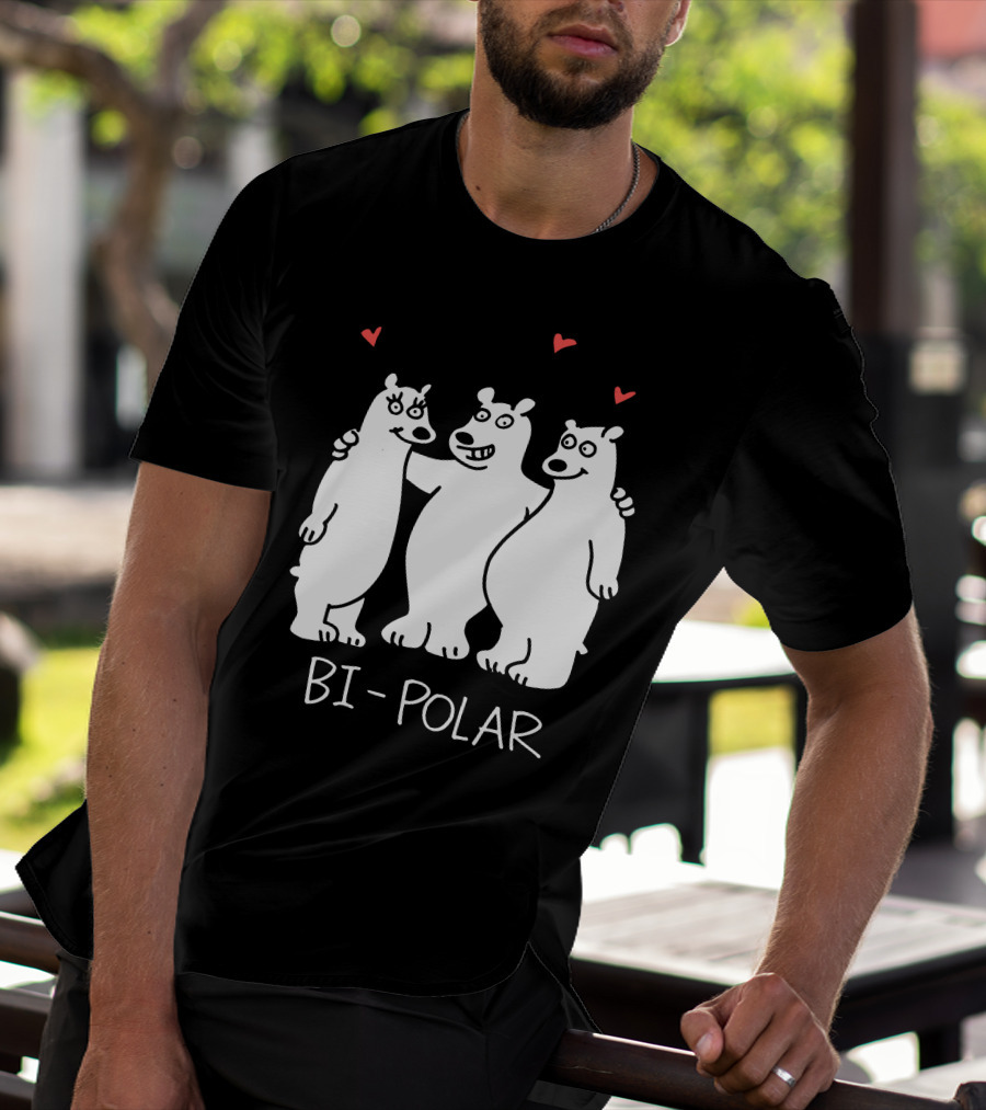 Bi Polar Bears With Hearts T-Shirt