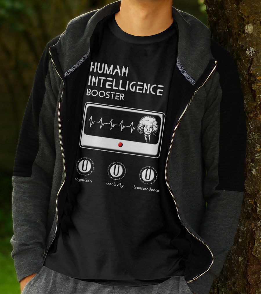 HUMAN INTELLIGENCE BOOSTER Cognition Creativity Transcendence Einstein EKG T-Shirt