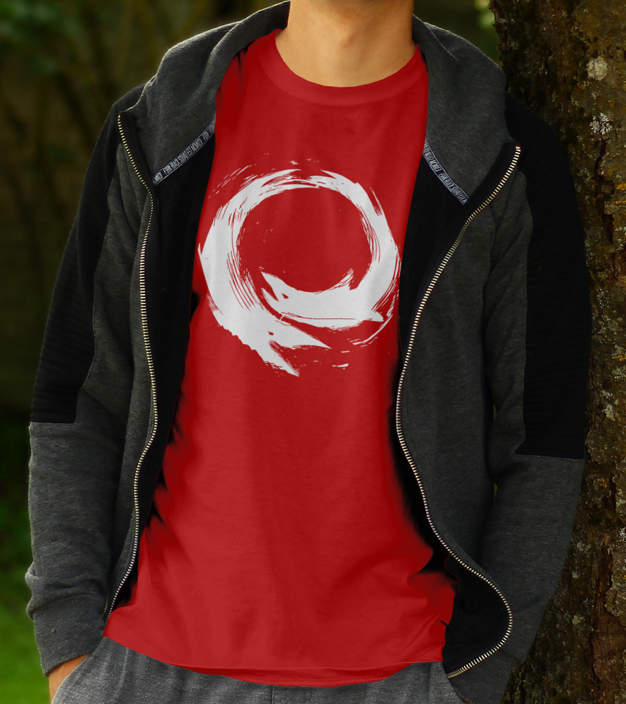 SharX Zen Enso Circle Brushstroke T-Shirt