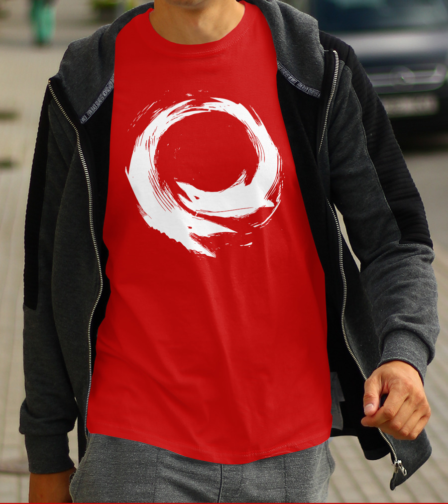 SharX Zen Enso Circle Brushstroke T-Shirt