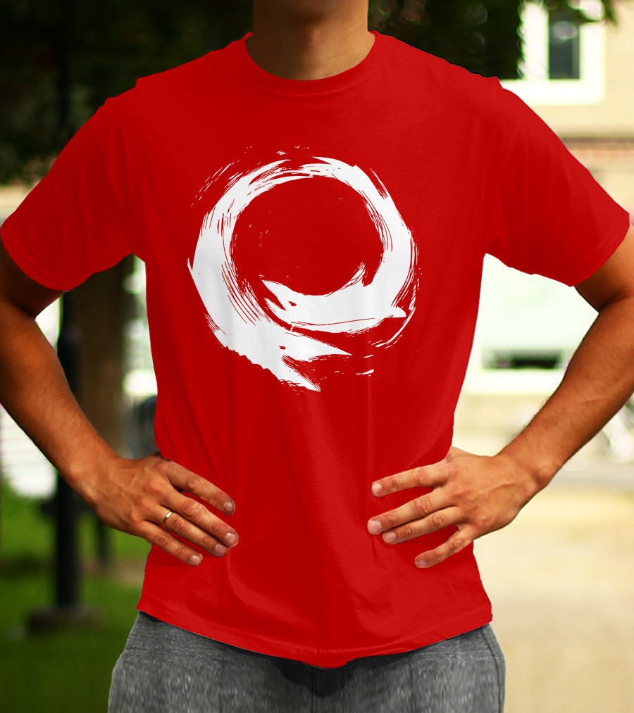 SharX Zen Enso Circle Brushstroke T-Shirt