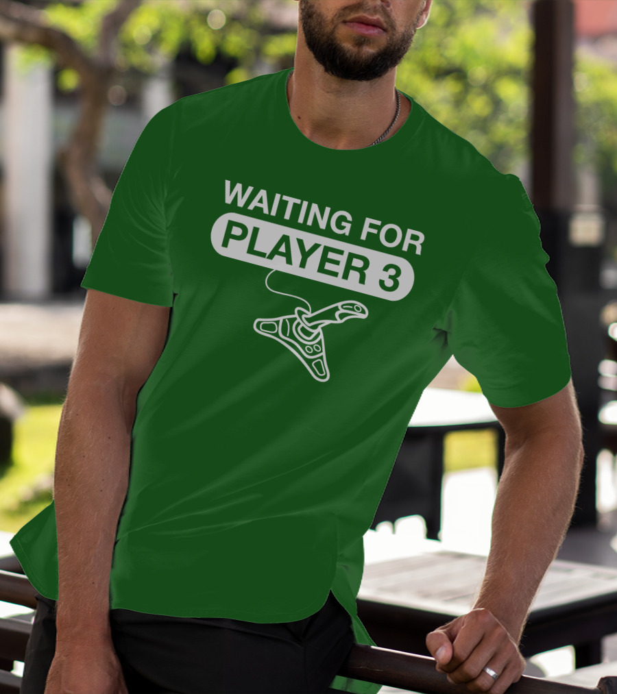 WAITING FOR PLAYER 3 Gaming Joystick T-Shirt