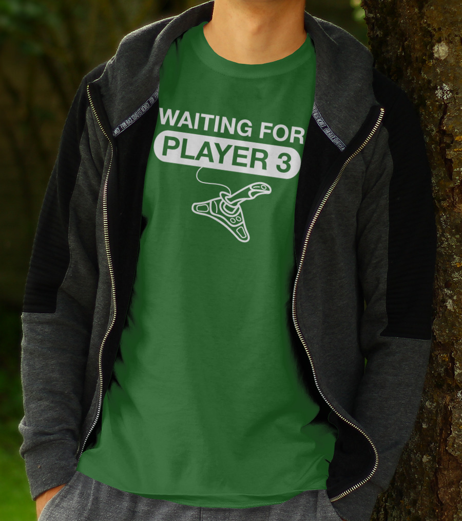 WAITING FOR PLAYER 3 Gaming Joystick T-Shirt