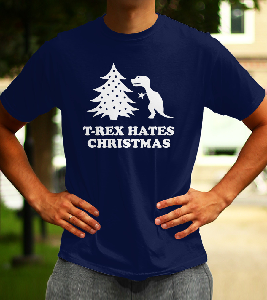 T-Rex Hates Christmas T-Shirt