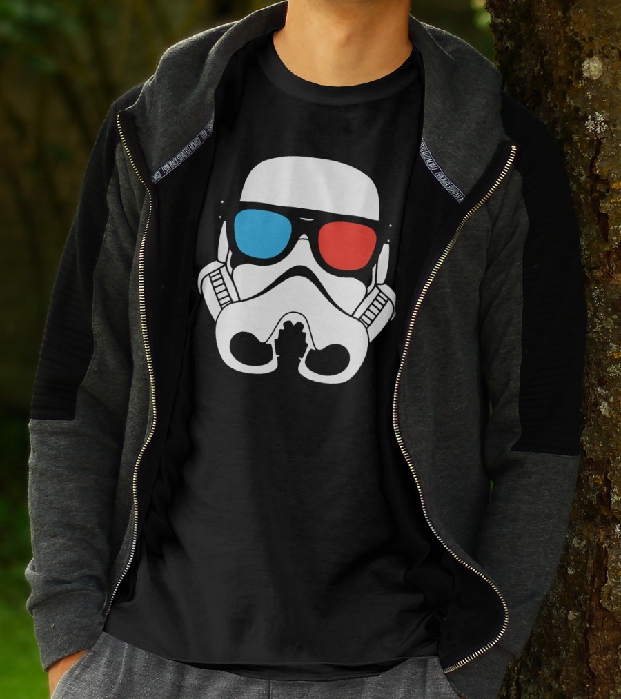 Cool Trooper 3D Glasses Stormtrooper T-Shirt