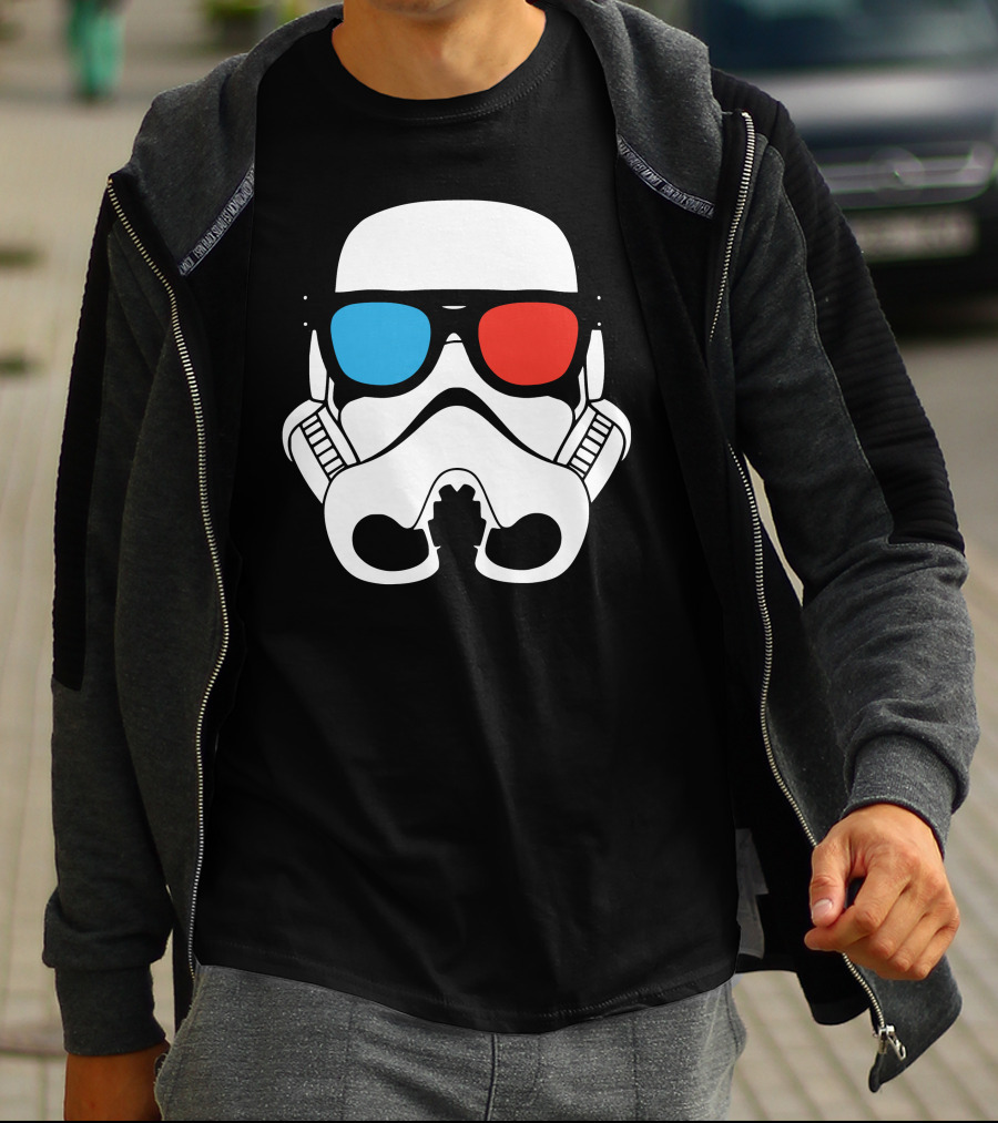 Cool Trooper 3D Glasses Stormtrooper T-Shirt