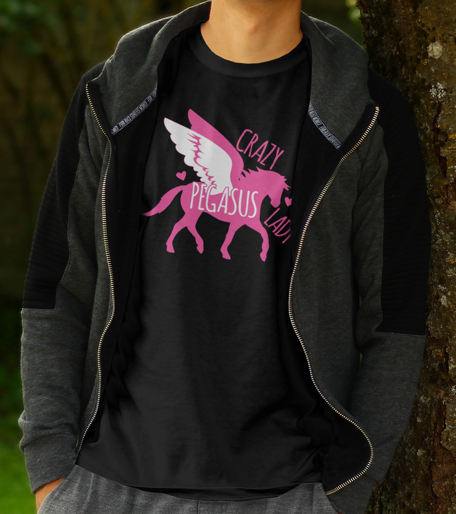 CRAZY PEGASUS LADY T-Shirt