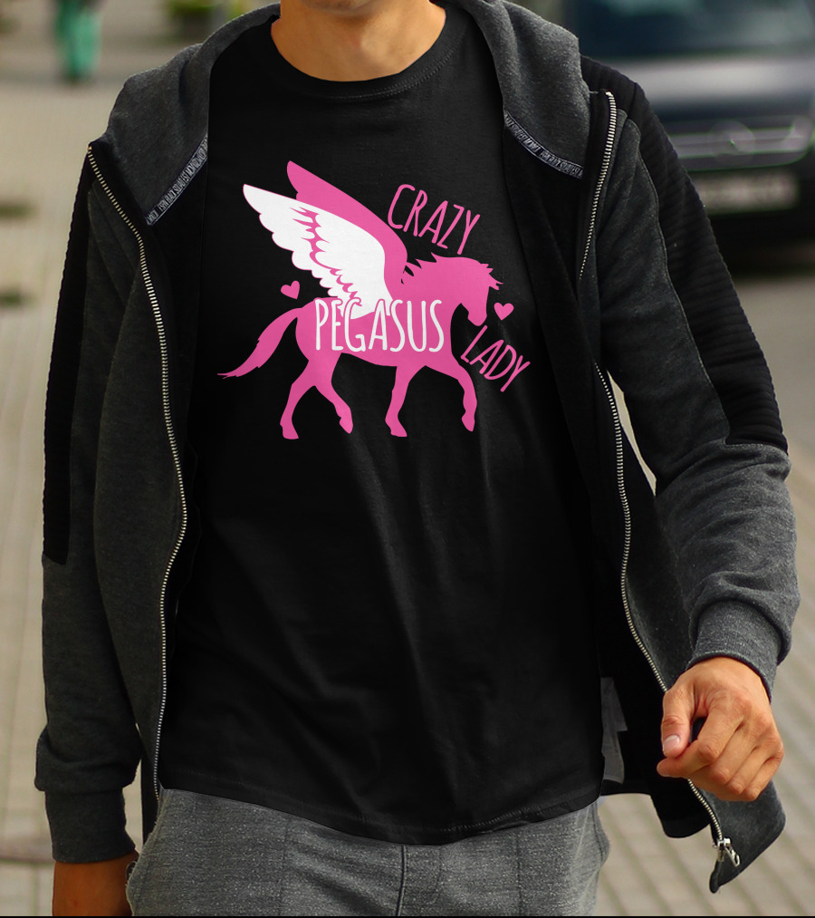 CRAZY PEGASUS LADY T-Shirt