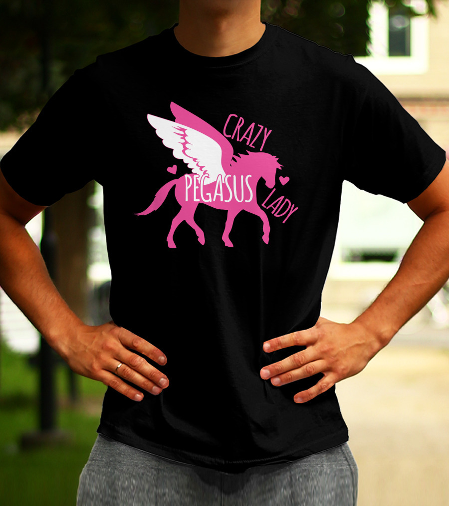 CRAZY PEGASUS LADY T-Shirt