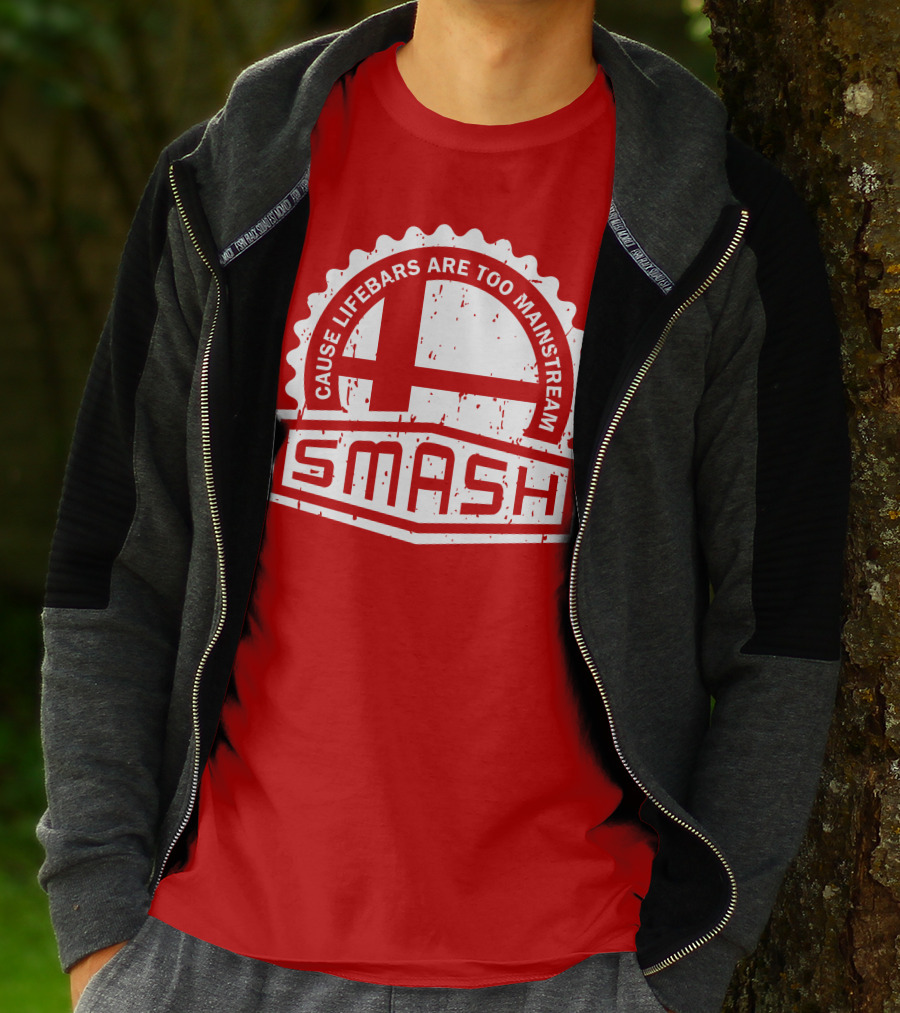CREST SERIES Smash Cause Lifebars Are Too Mainstream T-Shirt