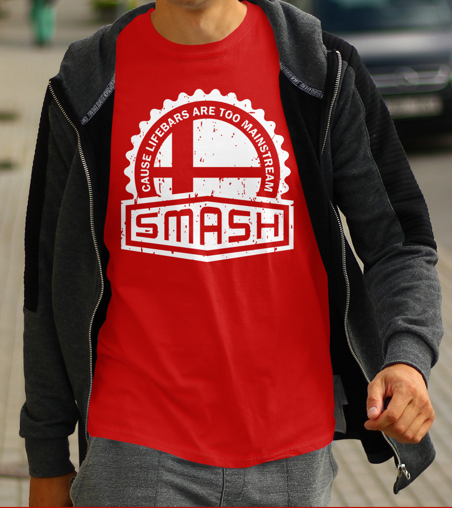 CREST SERIES Smash Cause Lifebars Are Too Mainstream T-Shirt