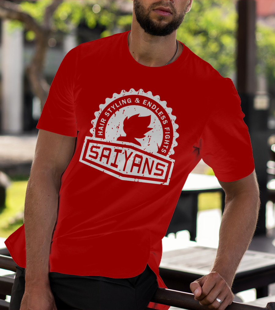 CREST SERIES Saiyans Hair Styling And Endless Fights T-Shirt