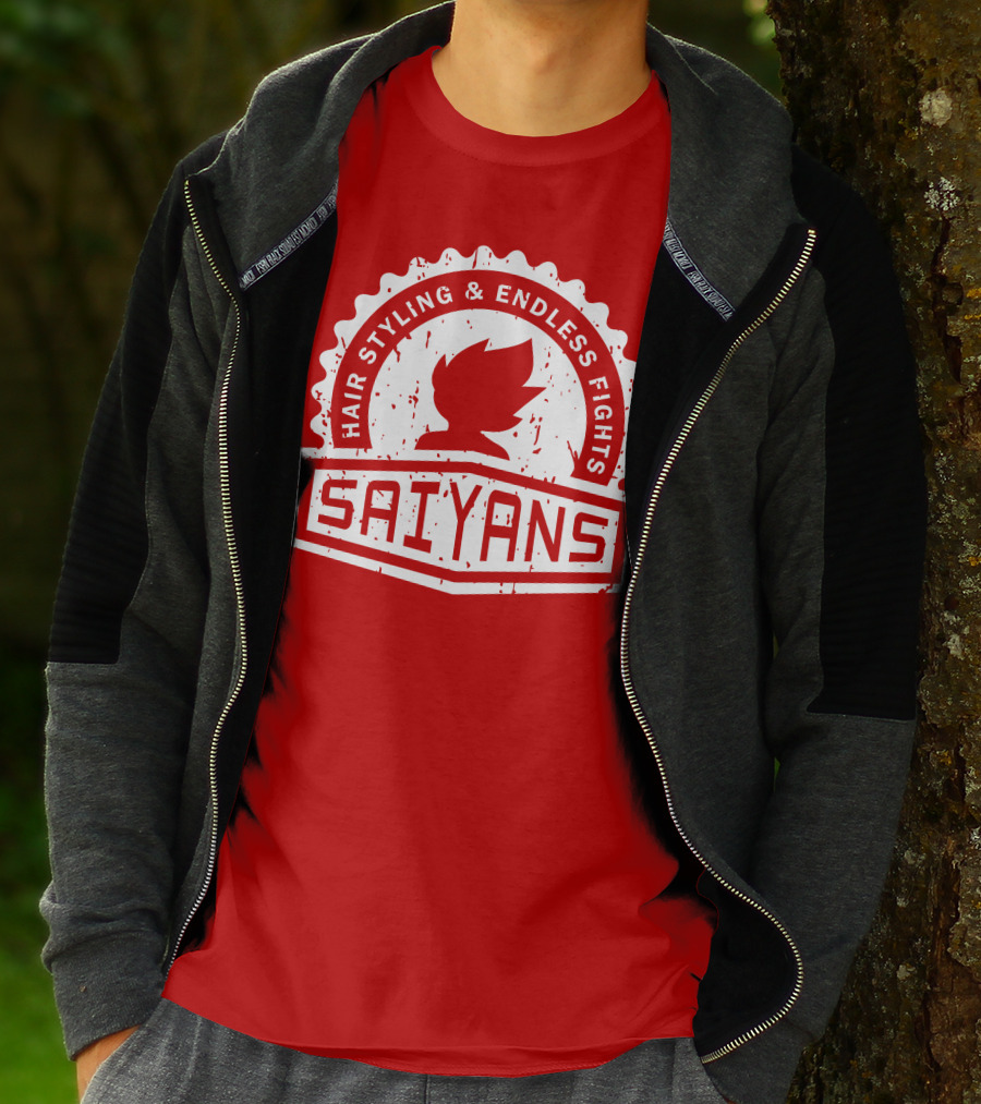 CREST SERIES Saiyans Hair Styling And Endless Fights T-Shirt