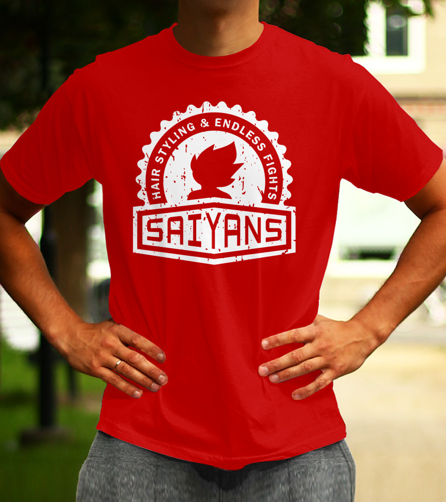 CREST SERIES Saiyans Hair Styling And Endless Fights T-Shirt
