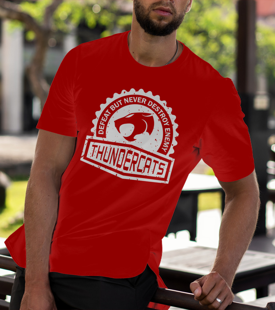 THUNDERCATS DEFEAT BUT NEVER DESTROY ENEMY CREST SERIES T-Shirt