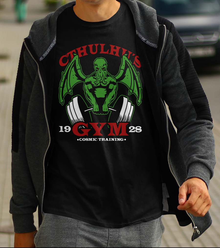 Cthulhu's Gym Cosmic Training 1928 T-Shirt