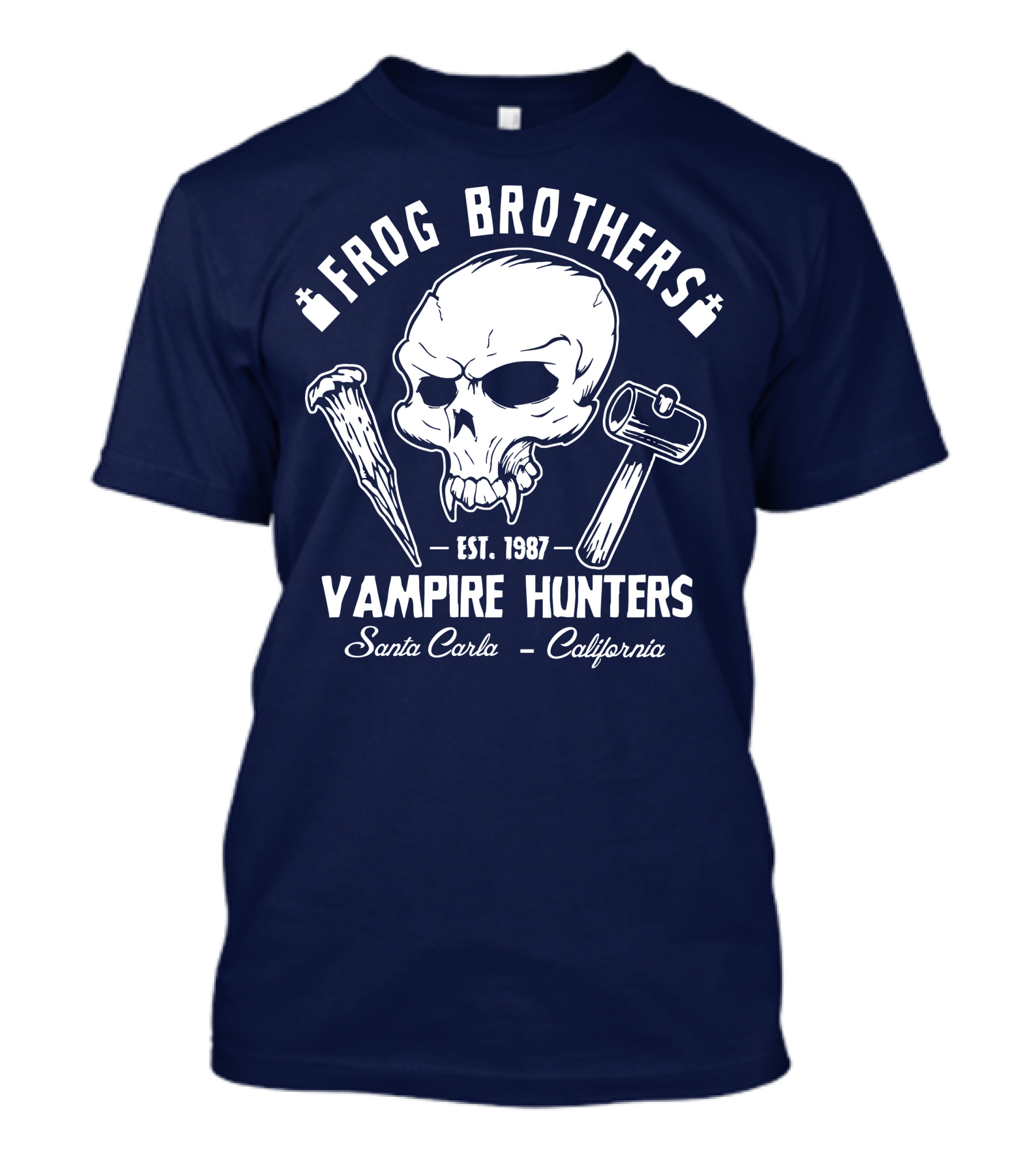 Frog Brothers Vampire Hunters Est. 1987 Santa Carla California T-Shirt