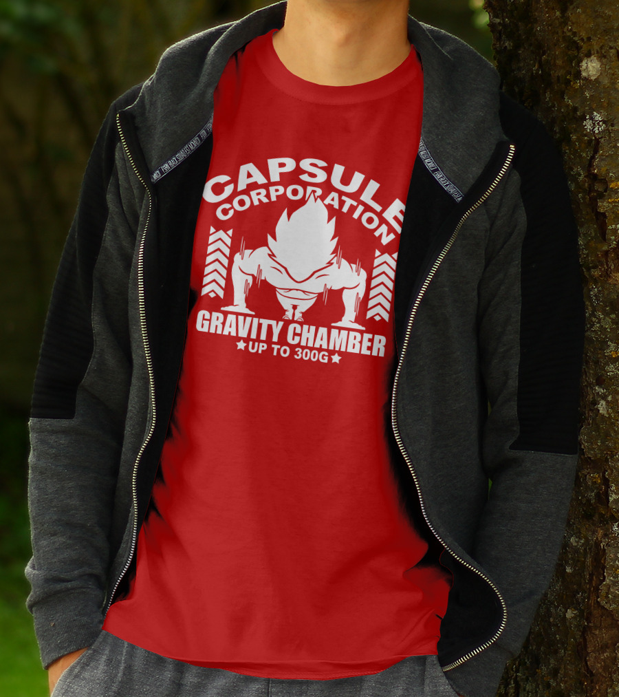 Capsule Corporation Gravity Chamber Up To 300G T-Shirt