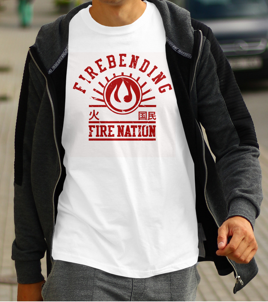 FIREBENDING FIRE NATION Avatar Elements T-Shirt