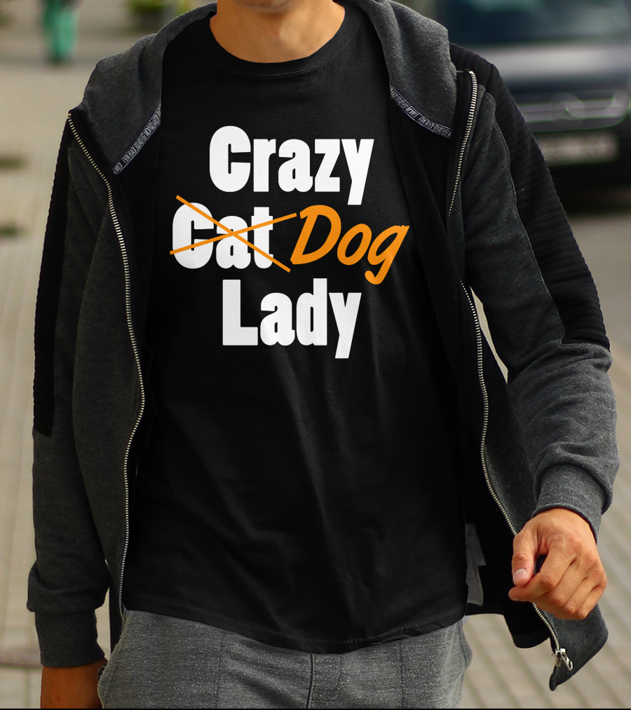 Crazy Cat Dog Lady T-Shirt