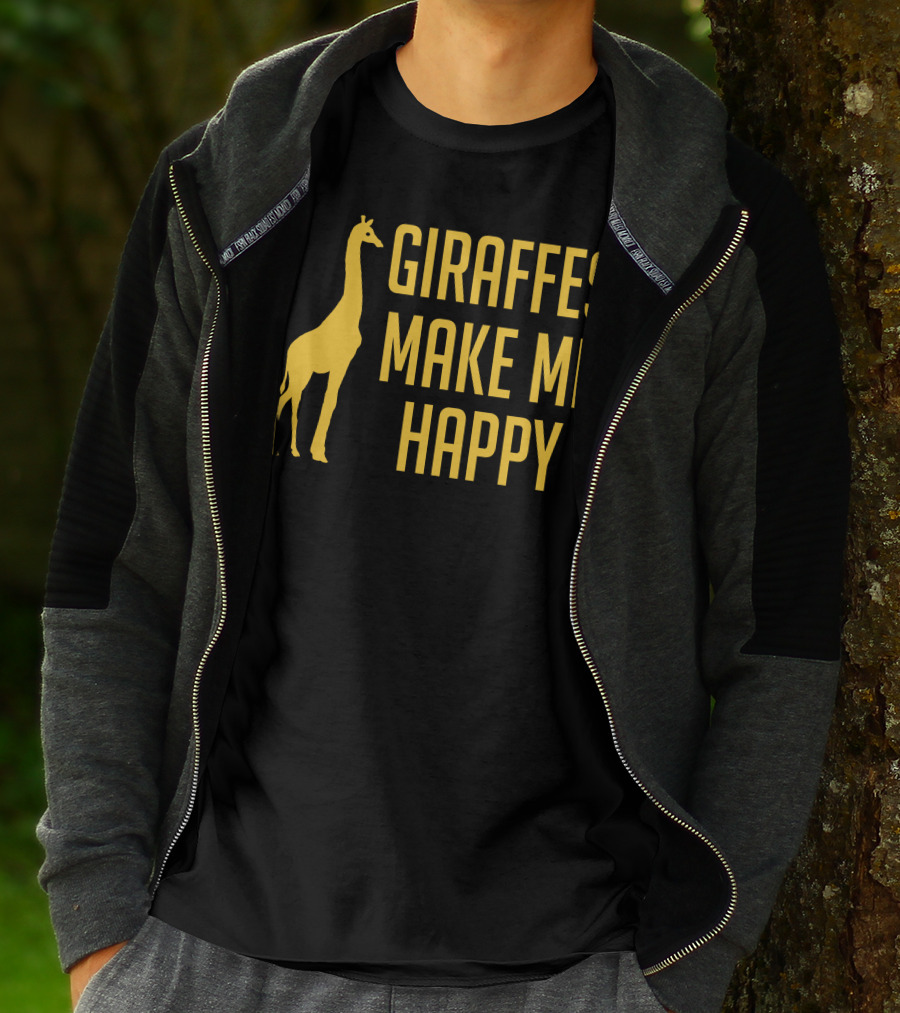 Giraffes Make Me Happy T-Shirt