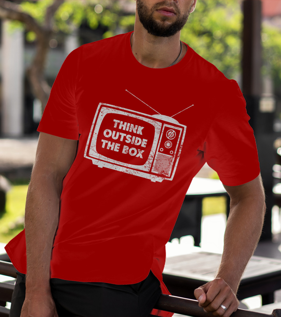 Think Outside The Box Retro Television Concept T-Shirt