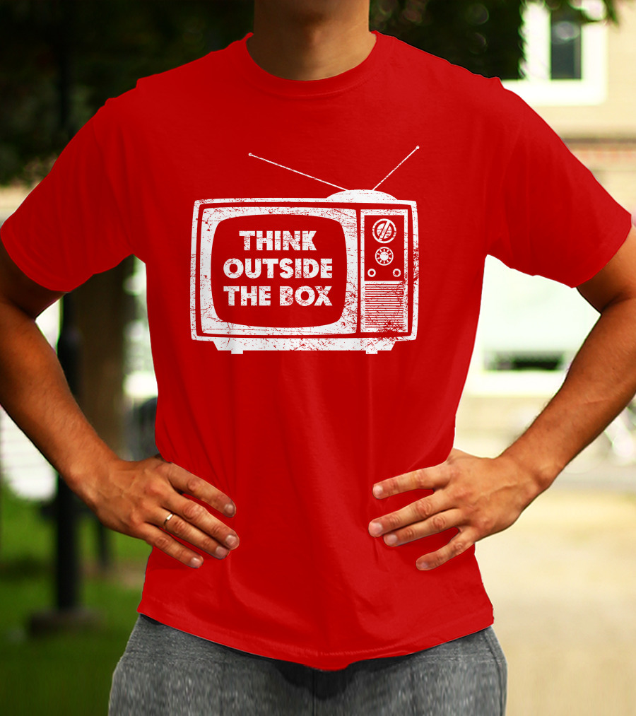 Think Outside The Box Retro Television Concept T-Shirt