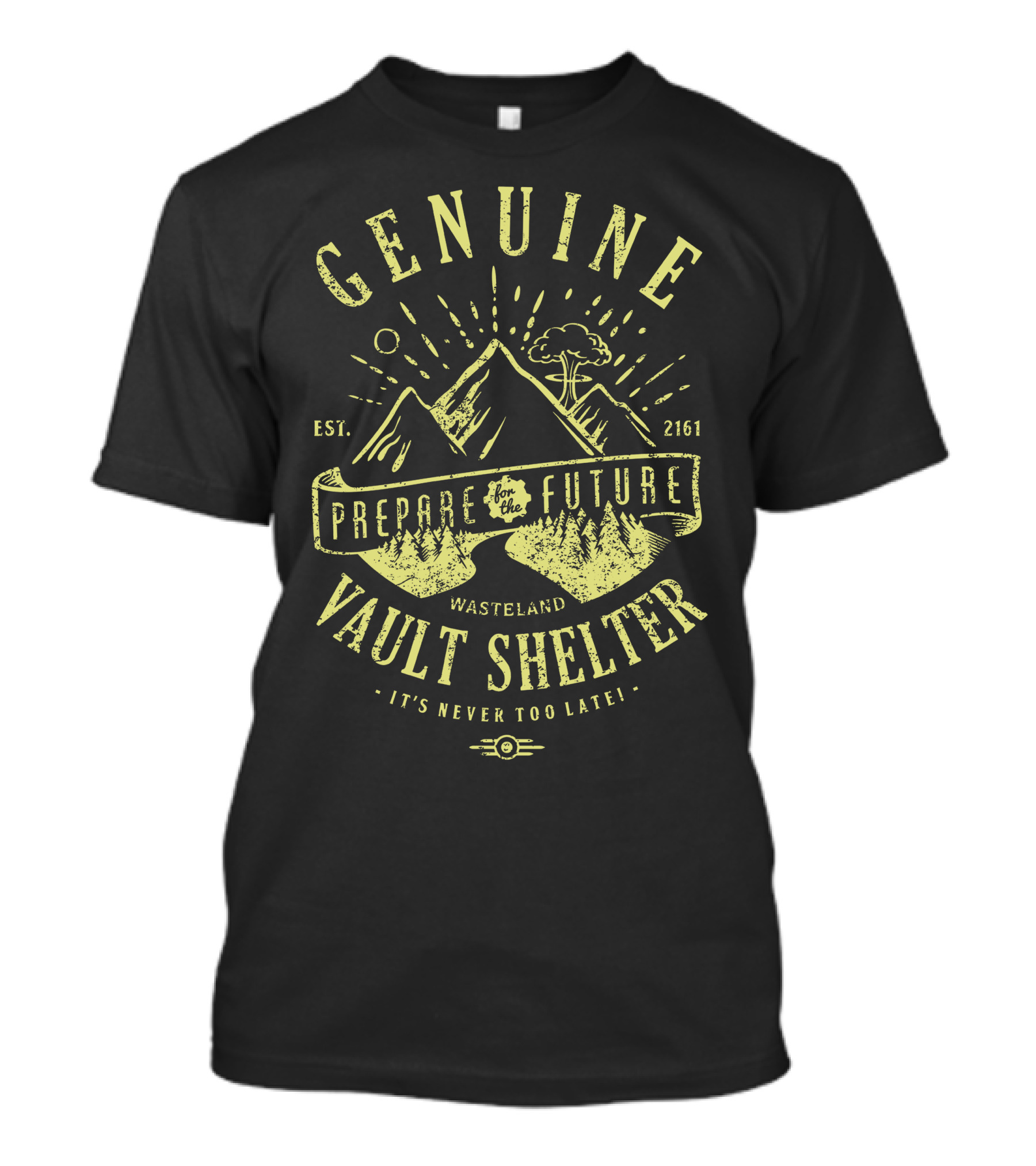 Genuine Vault Shelter Prepare For The Future Wasteland Est. 2161 T-Shirt