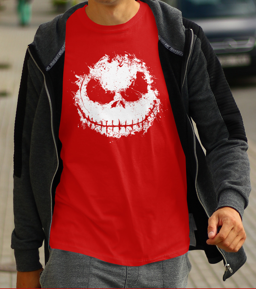 Ink Nightmare Grinning Skull T-Shirt