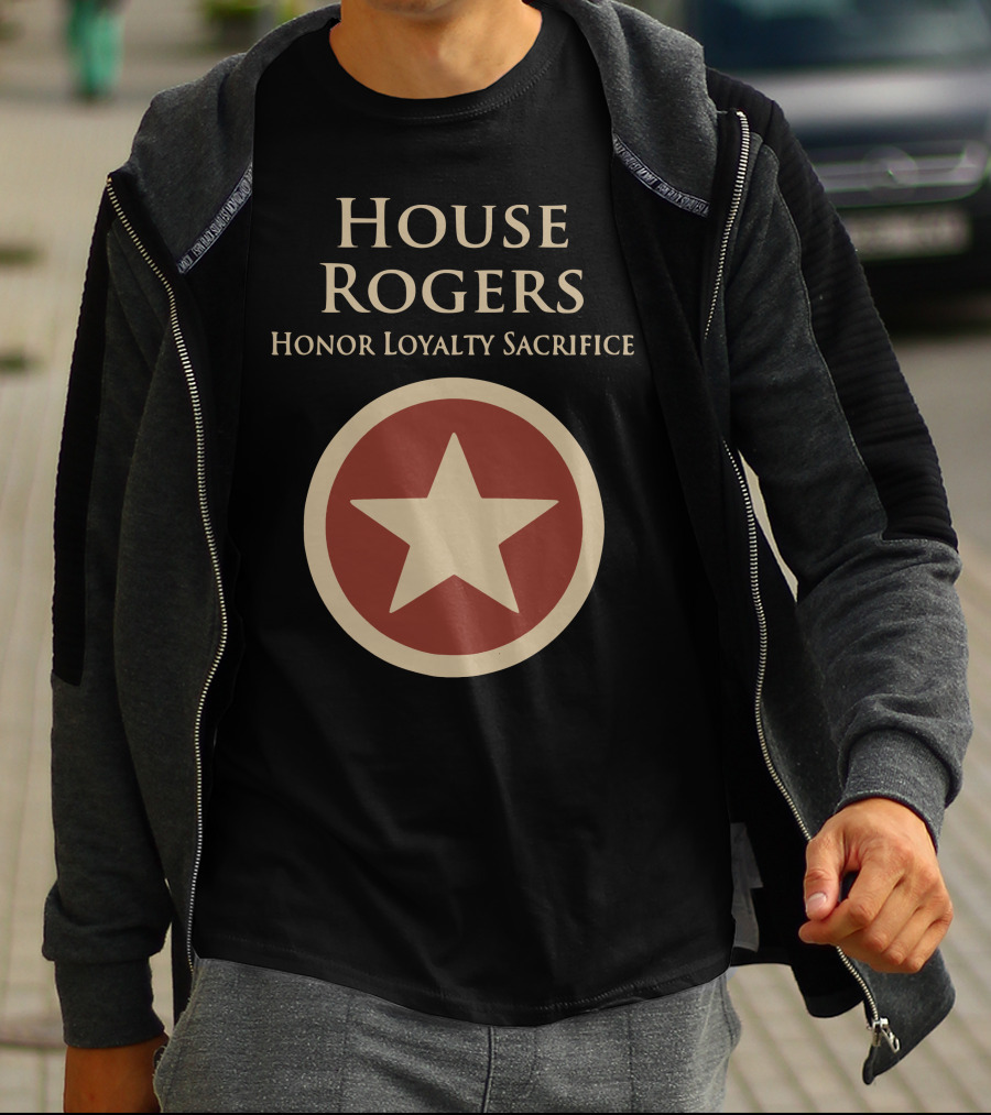House Rogers Honor Loyalty Sacrifice Star Emblem T-Shirt