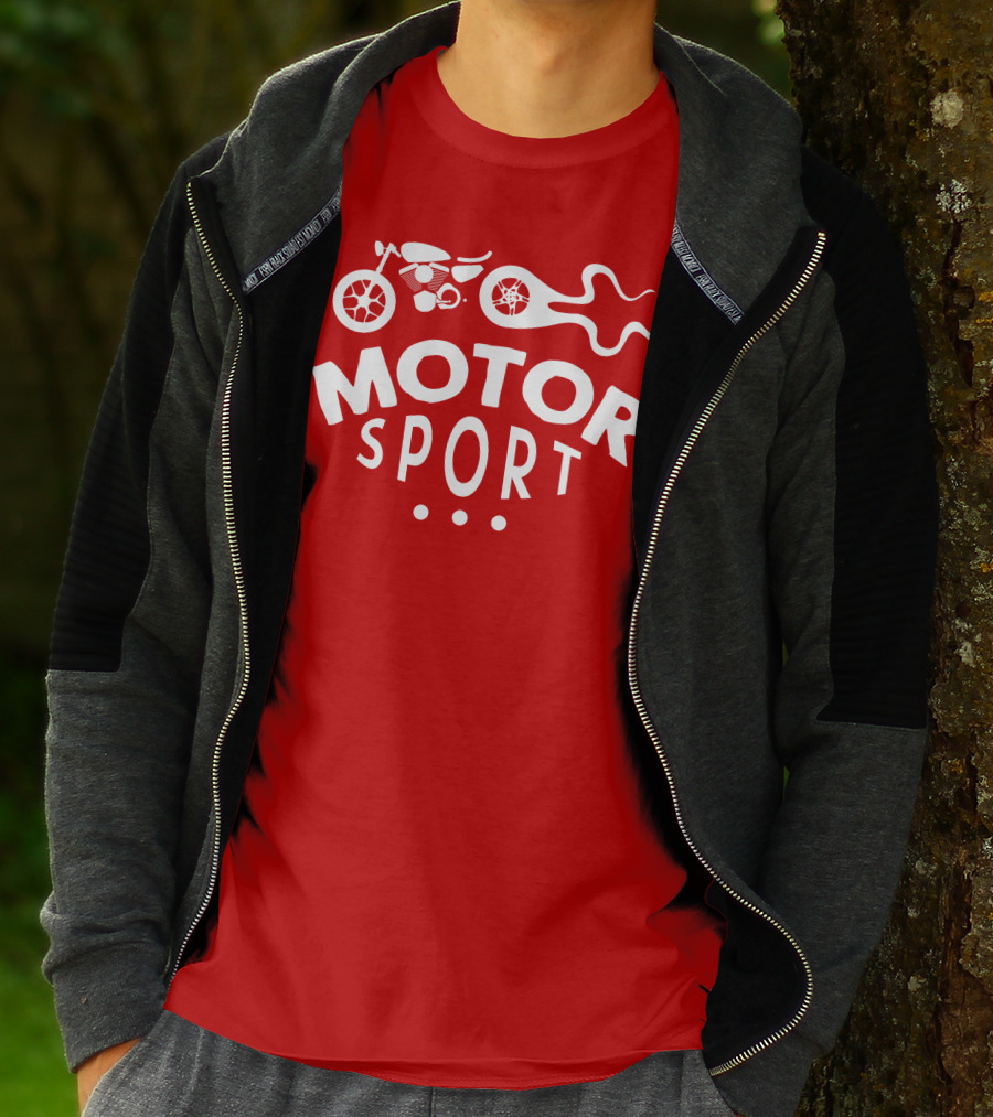 MOTOR SPORT Motorcycle Flame T-Shirt
