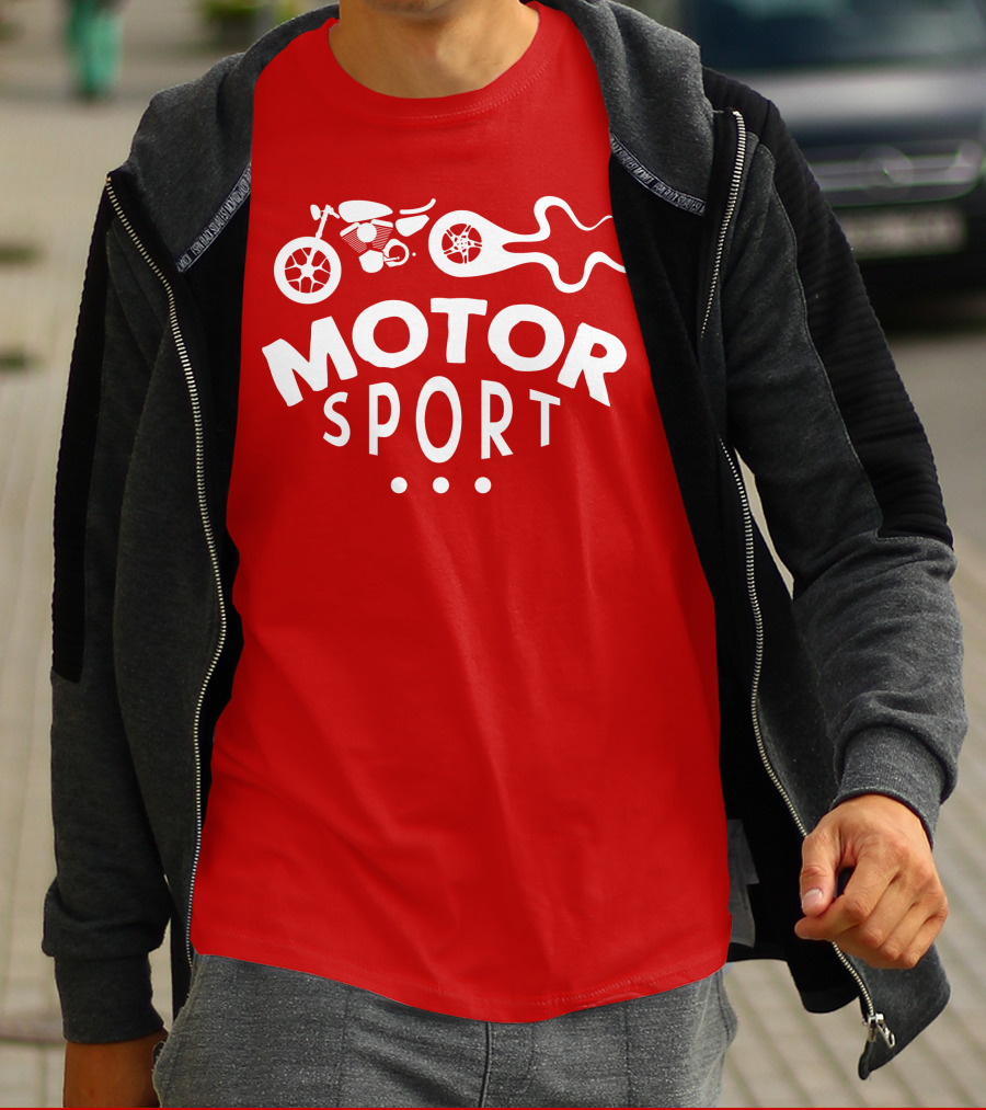 MOTOR SPORT Motorcycle Flame T-Shirt