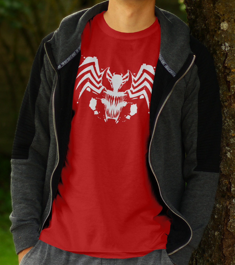 Venom Symbiote Rorschach Style Mask T-Shirt