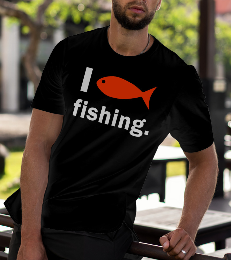 I Heart Fishing Red Fish T-Shirt