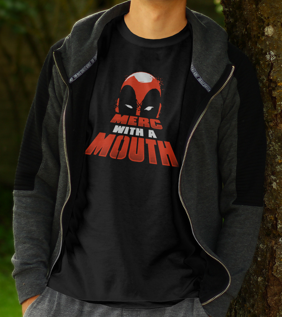 Merc With A Mouth Red Mask Face T-Shirt