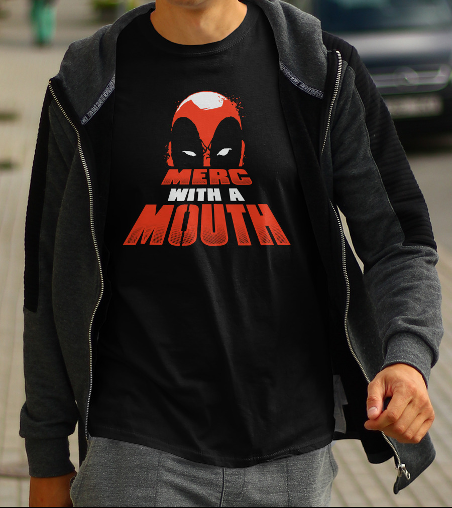 Merc With A Mouth Red Mask Face T-Shirt